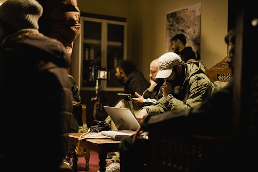 team meeting in a salon
