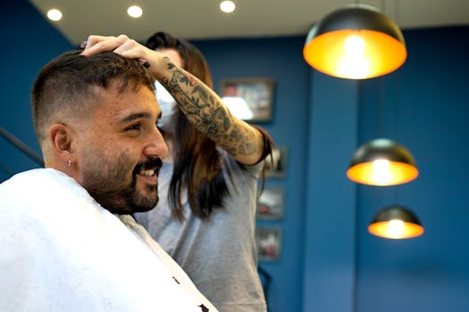 salon owner reviewing feedback from customers