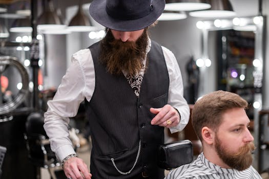 stylist engaging with a client