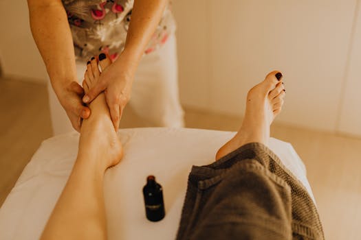 luxurious foot treatment