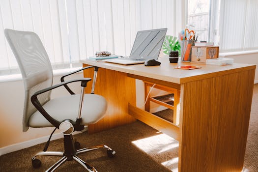 clean salon workstation