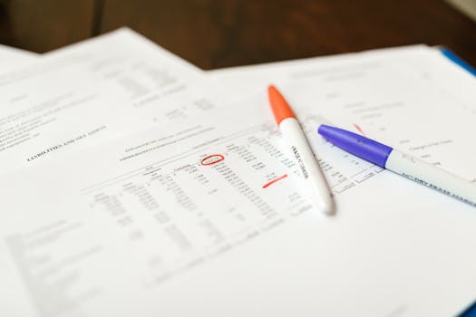 salon owner reviewing expense reports